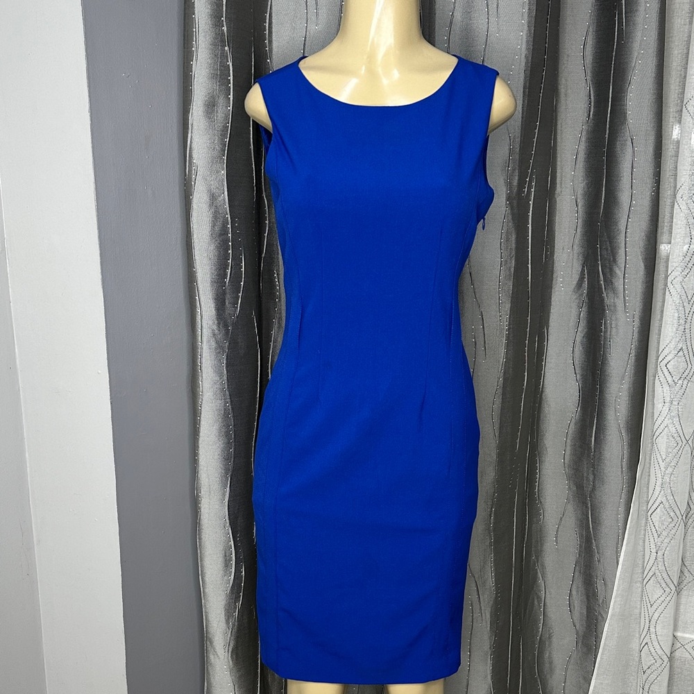 Calvin Klein Royal Blue Mini Dress Sz4 - Picture 1 of 5